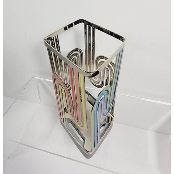 Bath & Body Works Rainbow Wavy Stripes Foaming Soap Holder Sleeve NEW - Picture 5 of 9